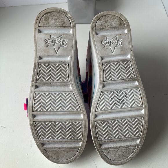 SKECHERS Flip Kicks Twi-Lites 2.0 Sparkle Vibes Girls Sneakers Shoes Size 3 Pink - Picture 9 of 15